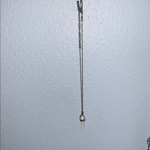 Gold amethyst necklace